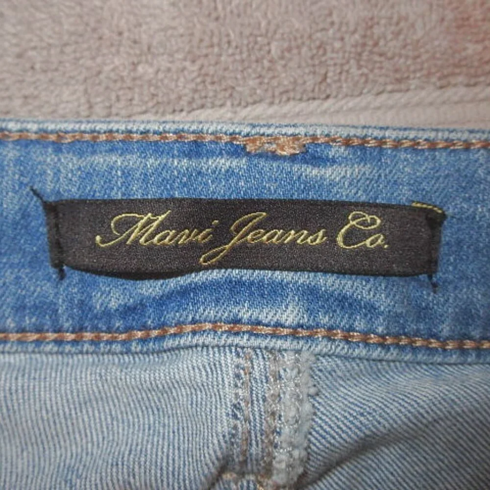 Mavi Jean Shorts Womens Size 29 Stretch Denim Bermuda Karly Distressed Grunge
